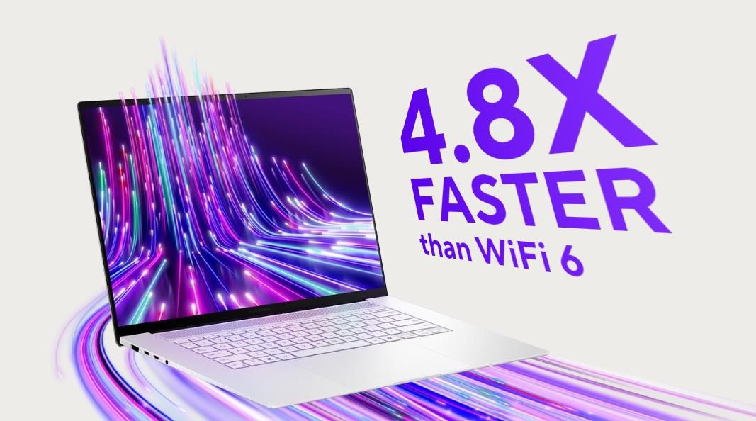 The ASUS Zenbook S16 is equipped with the newest Wi-Fi 7 features will expand upon the innovation of Wi-Fi 6 and Wi-Fi 6E