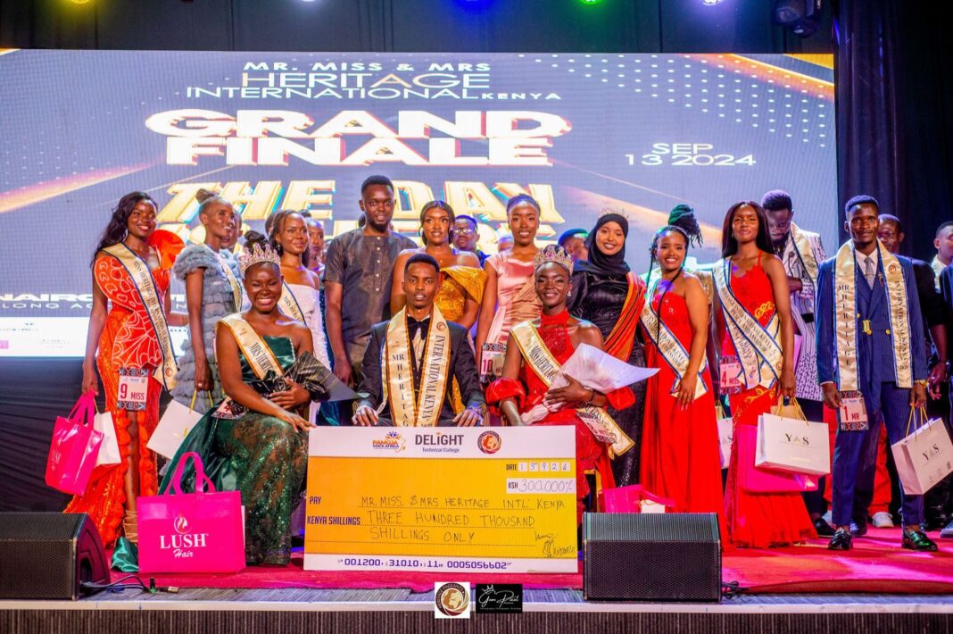 The grand event saw the crowning of Mr. Heritage International Kenya, Miss Heritage International Kenya, and Mrs. Heritage International Kenya, who will represent the nation in the upcoming Heritage International Pageant scheduled for 9th - 18th November 2024 on the international stage.